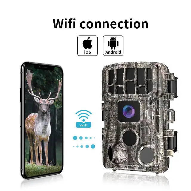 Nuovo Gioco Della Fauna Selvatica di Caccia Dei Cervi 2K 30MP Impermeabile A Raggi Infrarossi di Visione Notturna di Wifi Macchina Fotografica Della Traccia