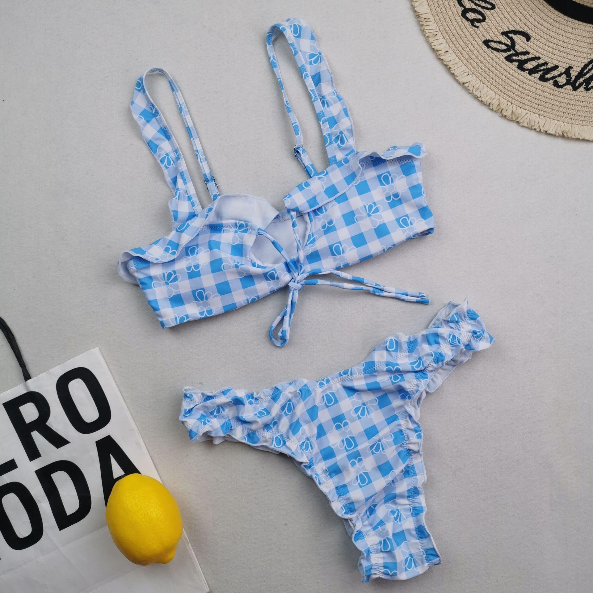 Plaid blu