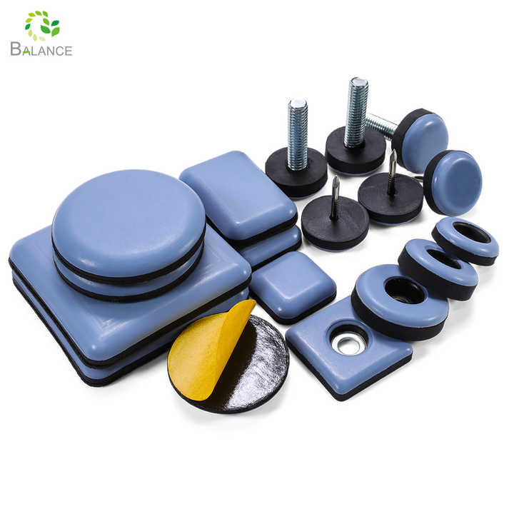 Screw on Furniture Glides Sliders for Wooden Furniture Heavy Duty PTFE Chair Leg Slides
