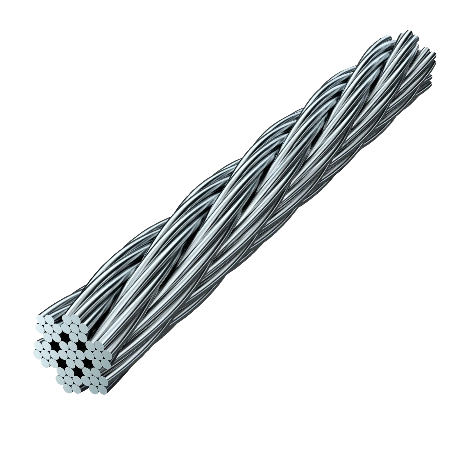 Câble électrique robuste de 8mm, 7x7, assemblage de câbles en acier inoxydable, quelle que soit la longueur