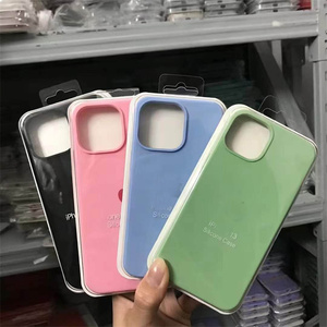 Apple iPhone 11 Pro Max x xs xr 8 7 Plus6用のオリジナル品質のカスタムバックカバー液体シリコン携帯電話ケース - Product Image 4
