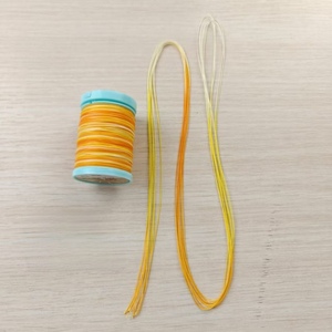 Hilo de cera redondo de colores, 6 hebras para manualidades, hilo tejido a mano DIY para tejer y pulseras, hilo de filamento teñido - Product Image 4