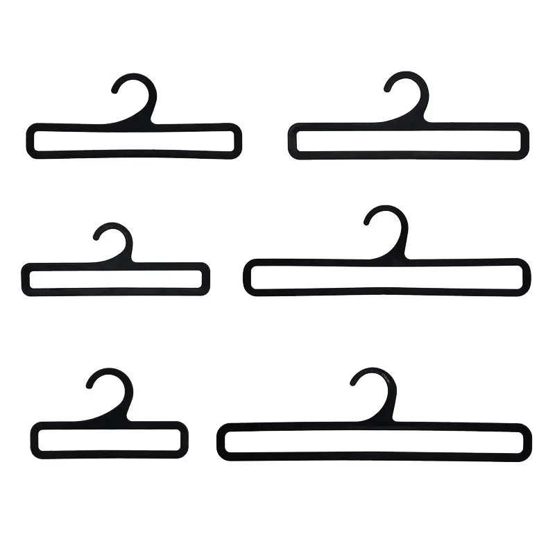교수형 스카프 걸이 공장 직거래 슈퍼마켓 일반적으로 사용되는 사각 수건 걸이 사각 넥타이 플라스틱 블랙 PL 사용자 정의 로고 판지