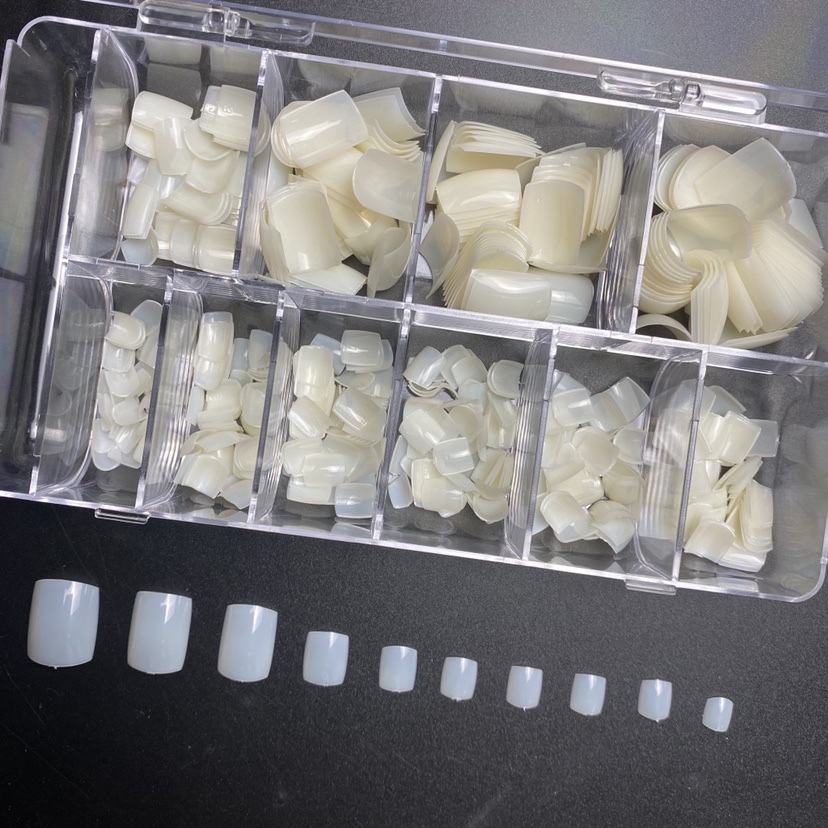 500Pcs Normal Toe Box Natural