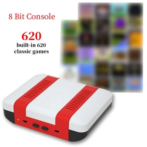 Süper popüler 620 Retro Video oyunu kutu çift kablolu kontrolörleri destek 2 Gamer savaş kırmızı beyaz klasik Video oyun konsolları