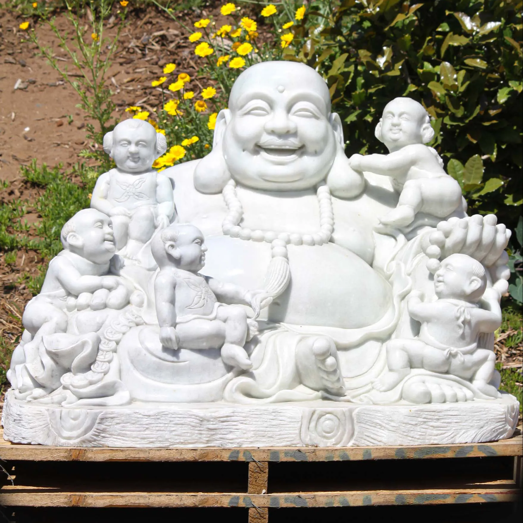 Statue de bouddha assise bouddhisme thaïlandais méditation maison et jardin Sculpture décorative prière Figurines à collectionner