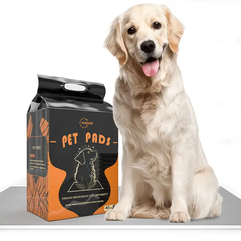 Vente en gros de coussinets de dressage pour animaux de compagnie chiens coussinets de pipi au charbon de bois coussinets de pipi pour chiot jetables à bas quantité minimale de commande