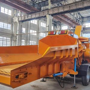 Albero della silvicoltura idraulicamente cippatrice per legno resistente Crusher telecomando pista Chipper legno cippatrice per la lavorazione dei tronchi in loco - Product Image 5