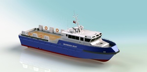 Dubai'de satılık deniz uygulamaları için Inboard motor çalışma gemisi ile Grandsea 70ft alüminyum mürettebat botu - Product Image 6