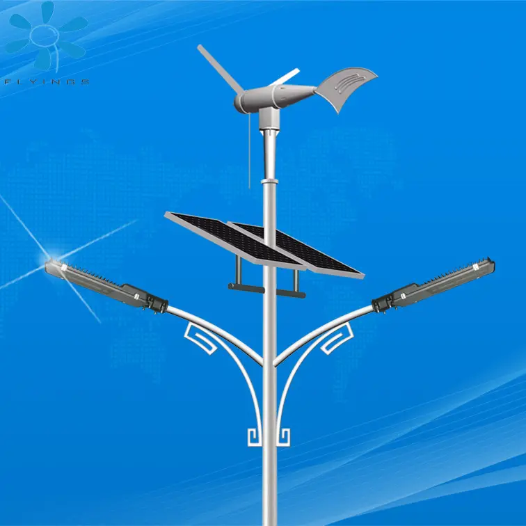 Farolas solares eólicas, ventilador de 400W, fabricante, 6-10M