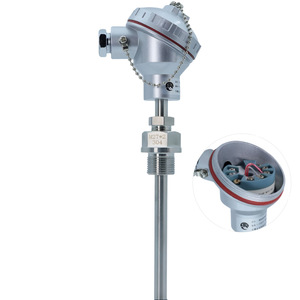 Sensor RTD PT100 avanzado de 3 cables con transmisor de temperatura industrial integrado de 4 20mA para un monitoreo preciso - Product Image 1