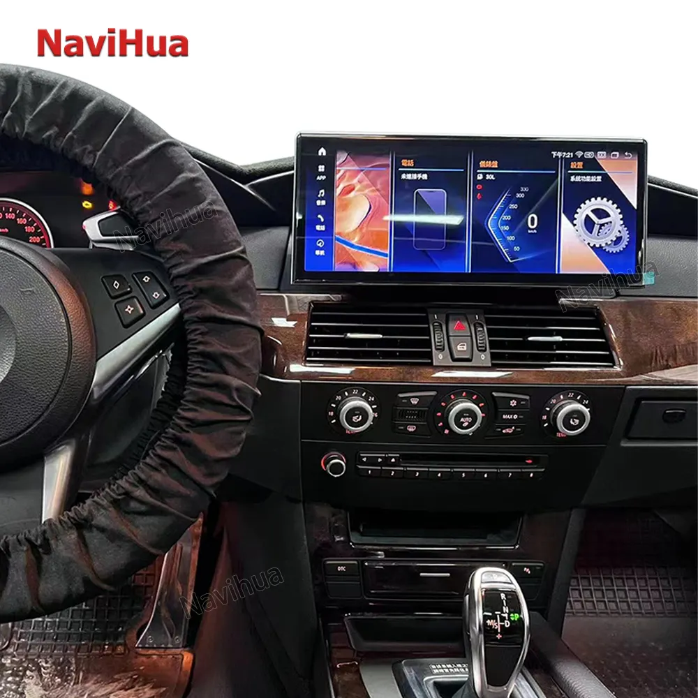 NaviHua Android 13 Car Audio Radio Estéreo para BMW 5Series E60 3Series E90 CCC CIC Carplay Dvd Player Android Auto 4G WIFI Pantalla