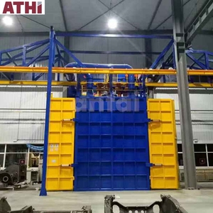 ATHI robotik boya otomatik araba tampon boyama hattı çelik tünel Shot kumlama ve Abrator makinesi elektrikli yakıt kullanılan durum - Product Image 2