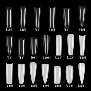 ปลายเล็บแบบใสขนาด XXXL ชิ้น/กล่อง240ออกแบบได้ตามที่ต้องการ - Product Image 6