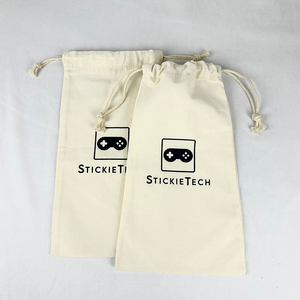 Pequeno Moq Personalizado Natural Cor Embalagem Bolsa Eco Friendly Cotton Malote Saco De Poeira De Tecido De Algodão Com Dupla Corda