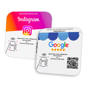 สติกเกอร์ติดแท็ก NFC 216 213พีวีซีอีพ็อกซี่ออกแบบได้ตามต้องการ Google Review Collection NFC - Product Image 3