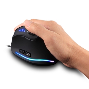 C-18 Vertikale RGB Ergonomische Gaming-Maus 10000 DPI Einstellbare Kabel mäuse mit programmier baren Tasten für Computer PC & Laptop - Product Image 6