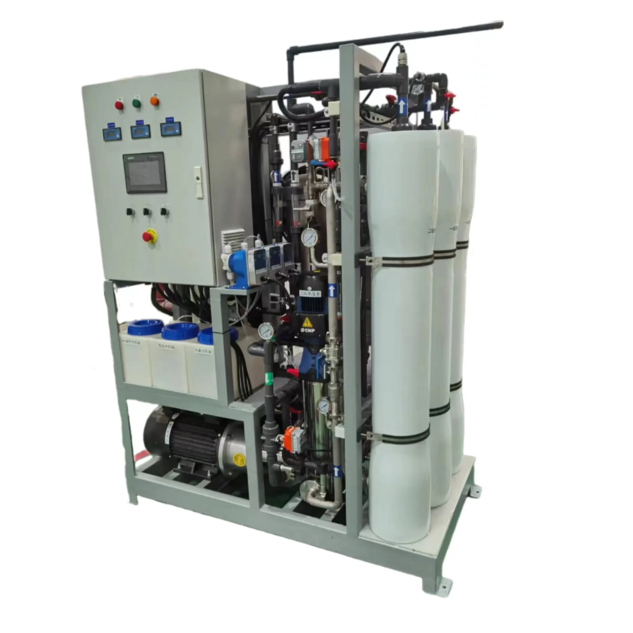 Planta de desalinización de agua de mar por ósmosis inversa con pantalla táctil planta de desalinización máquina de tratamiento de agua potable