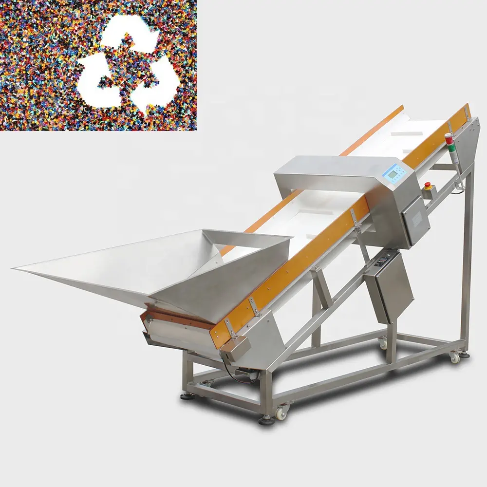 Customizable ramp type metal detector for recycle industry slope design metal digital detector machine