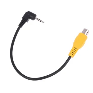 1 adet AV Video kablosu adaptörü 2.5mm AV Jack erkek tak RCA dişi adaptör kablo GPS ve arka kamera için dönüştürücü kablosu - Product Image 5