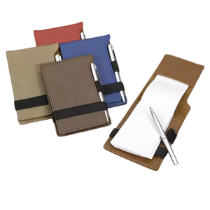 Mini funda de diario de cuero personalizada, funda dura portátil, Bloc de notas de lujo, con portalápices, novedad - Product Image 1
