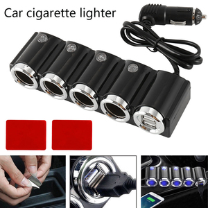 4路汽车点烟器插座分离器电源充电器适配器充电双USB端口 - Product Image 2