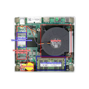 มินิพีซี I9-11950H Intel NUC พร้อมแรม DDR4คู่ M.2 NVMe 2Lan 4xUSB3 0ติดตั้งวินโดวส์11ไว้ล่วงหน้า0สำหรับสำนักงาน/htpc/kiosk EU EU Plug - Product Image 4