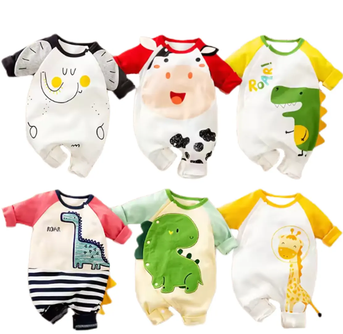 Tuta per bambini primavera e autunno in cotone cartoni animati vestiti per bambini vestiti per neonati Body