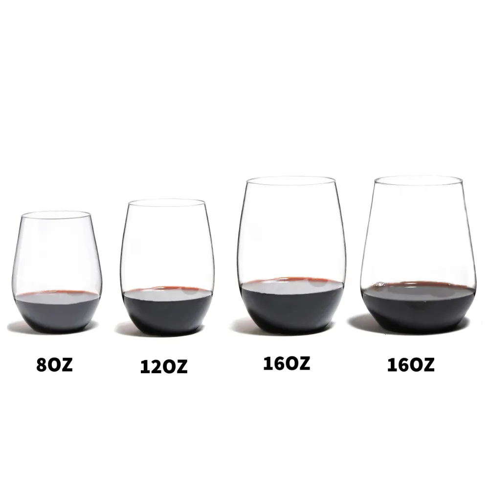 Stemless Bicchiere di Vino In Plastica Infrangibile Riutilizzabile Tritan Bicchieri di Vino 4 Set