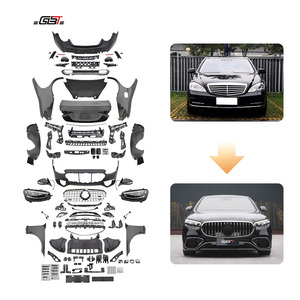 GBT yeni yükseltme Bodykit Mercedes W221 W223 2008 spor modeli tampon parçaları için 2012-Mercedes Benz <span class=keywords><strong>S</strong></span> Class W221 vücut kiti