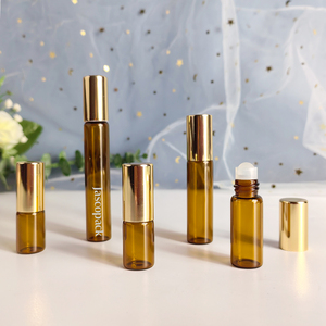 エッセンシャルオイル用スキンケア用小型2ml 3ml 5ml 8ml 10ml透明ガラスアター香水ロールボトル - Product Image 4
