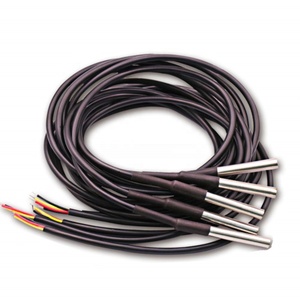 Termómetro sonda de temperatura impermeable DS18B20 1/2/3/4/5 metros con cable de resistencia al calor con terminal XH2.54