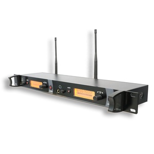 IEMskm9000 Sistema de monitor de oído inalámbrico de 2 canales Entrada estéreo Monitor de oído para conferencia/escenario/entrevista - Product Image 4