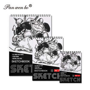 Panwenbo 160GSM 24 Tấm Vẽ <span class=keywords><strong>Pad</strong></span> Nặng Trọng Lượng Aid-Miễn Phí Vẽ Giấy Xoắn Ốc ràng buộc Cuốn Sách Phác Thảo Cho Người Lớn Sinh Viên - Product Image 1