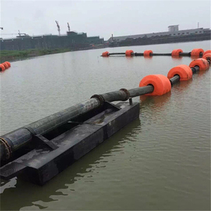 Flotador de tubo de dragado medio ensamblado con proceso de rotomoldeo al por mayor con manguera de pluma de contención flotante para operaciones de dragado - Product Image 5