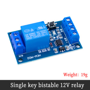 5V 12V Single Bond Button Bistabiles Relais modul Modifizierter Auto-Start-und Stopp-Selbstsicher ungs schalter Ein Schlüssel