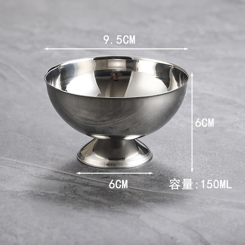 Coupe à glace courte 150 ml - Argent