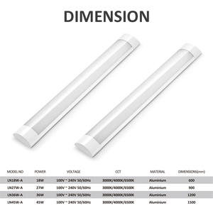 Tanıtım ledi çıta ışığı 18W 27W 36W 45W <span class=keywords><strong>LED</strong></span> arıtma lambası kapalı floresan lamba aksesuarı lineer aydınlatma <span class=keywords><strong>LED</strong></span> Batten