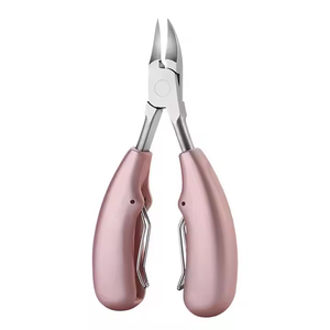 Pinzas profesionales para cutículas de acero inoxidable con doble resorte, pinzas para cutículas de uñas de los pies para herramientas de cuidado de salón - Product Image 2