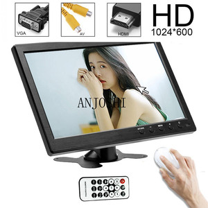 Monitor HD de 10,1 pulgadas para Mini TV, reproductor de vídeo TFT LCD para cámara de respaldo, sistema de seguridad para el hogar con altavoz BNC/AVI/VGA/HD y MI - Product Image 6