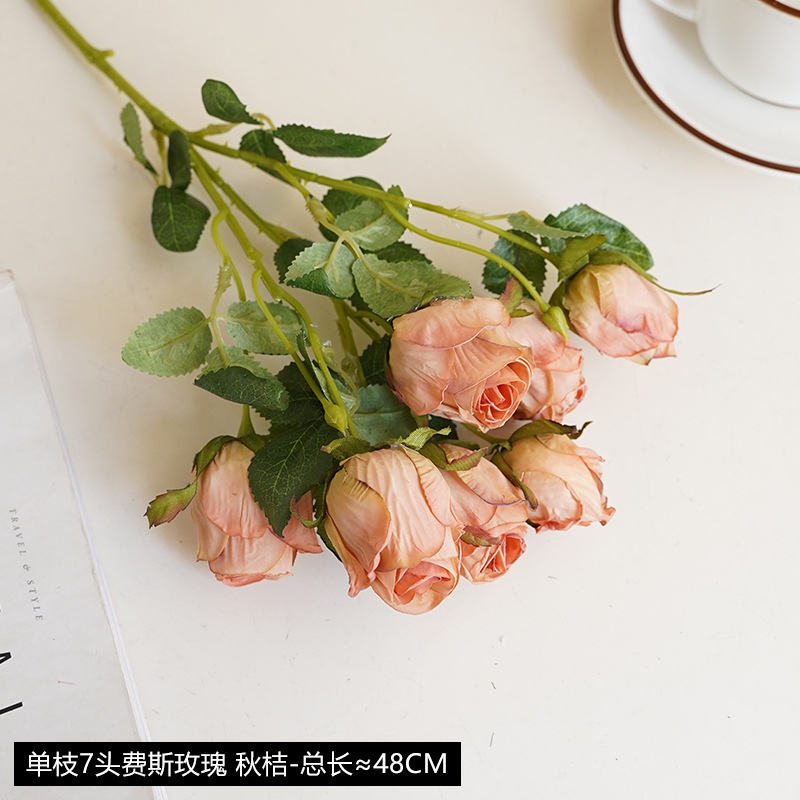 Autumn orange-single branch 7 firth rose
