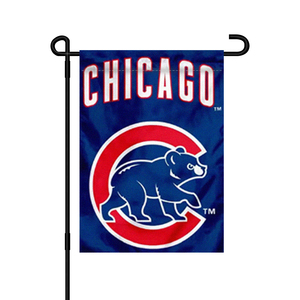 Süblimasyon 12x18 inç yürüyüş ayı MLB beyzbol takımı çift taraflı Chicago <span class=keywords><strong>Cubs</strong></span> bahçe bayrağı