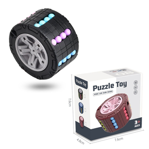 EE460 Zappeln Würfel Spinner Intelligenz Kinder Dekompression Spielzeug Rad Bean Gyro Rotierendes <span class=keywords><strong>Puzzle</strong></span> Einfaches Zappeln Spinner Spielzeug