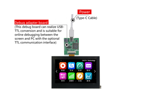 DACAI 4.3 pollici modulo LCD 482x272 TTL lavorare con Arduino STM ESP HMI coof struttura Touch Panel Screen - Product Image 5