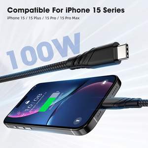 High Speed USB3.2gen2*2 c to c Cable 20Gbps Data Transfer 100w Fast Charging Cable for Type-C SSD case - Product Image 2