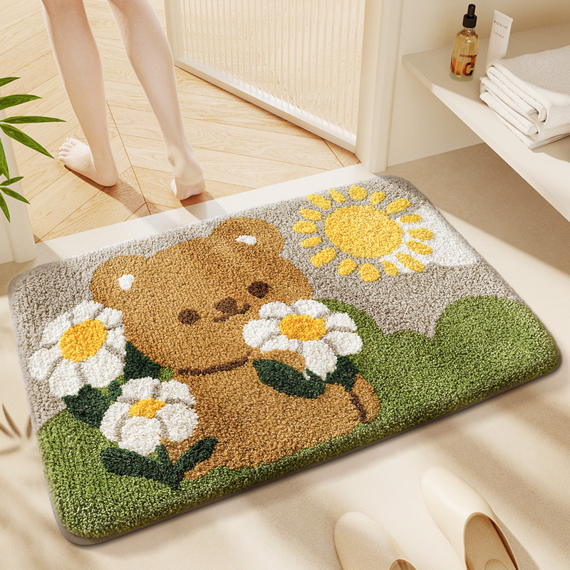 Bear Holding Flowers