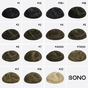 Bonohoair גרמנית שיער תחרה טופי india גברים שיער לא ניתן לגילוי שיער סינתטי