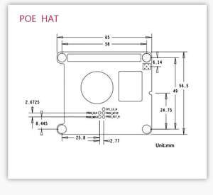 Raspberry PI POE HAT für Raspberry PI 4B 3B Himbeer Pi Netzteil
