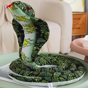 Eco friendly Custom Simulation Python serpiente amarilla animales de peluche