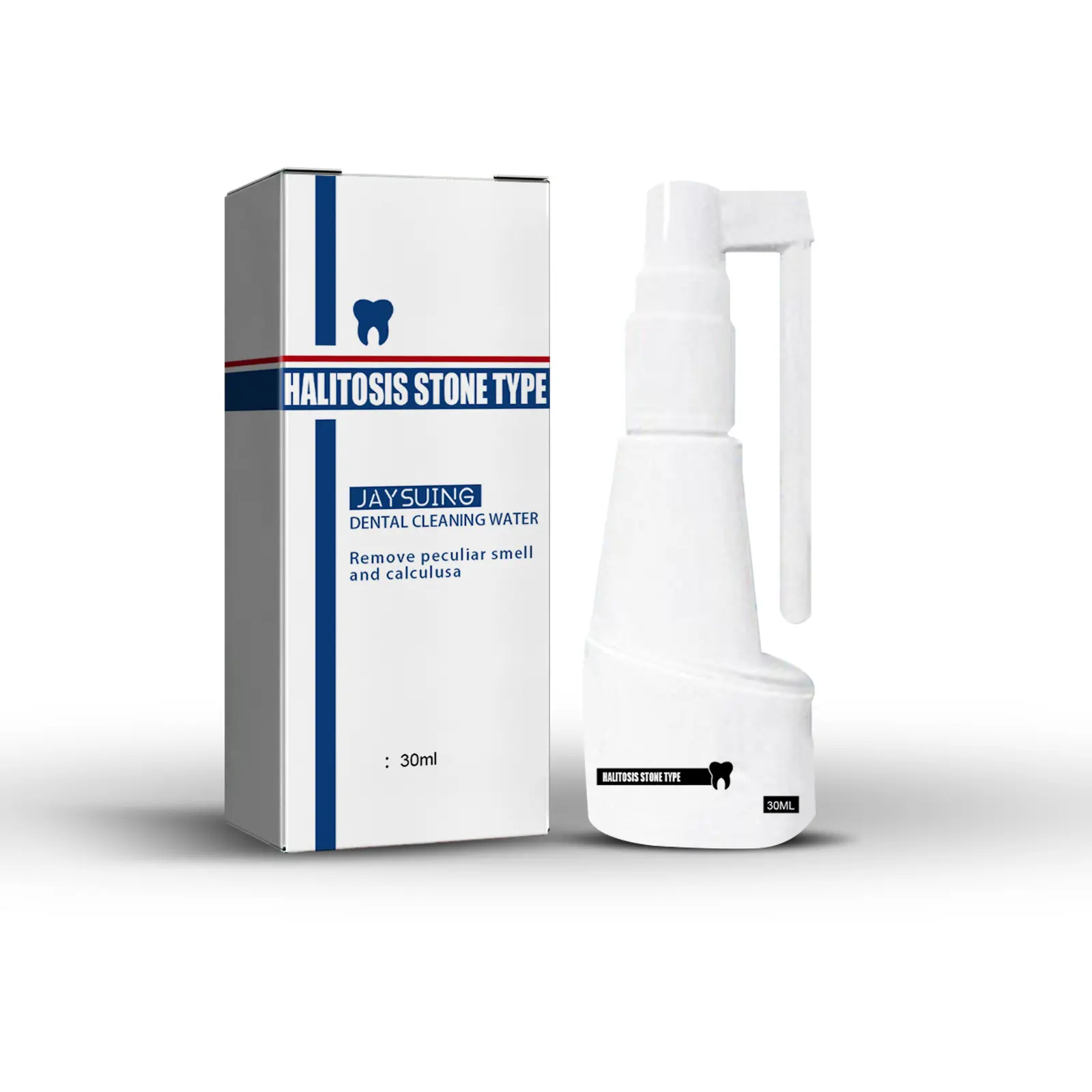 Jaysuing calcolo dentale dissoluzione batteri Spray orale deodorante calcolo dentale denti sbiancamento Spray 30ml
